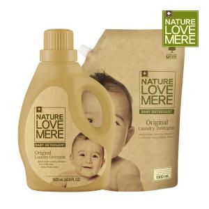 네이쳐러브메레 아기세제 오리지널 용기형 1800ml x1팩+리필형 1300ml x1팩