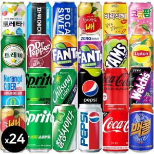 [막스] 355ml 24입 뚱캔 캔음료 음료수 코카콜라 제로 칠성사이다 펩시 환타 맥콜 포카리스웨트