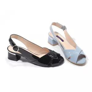 갤러리아 SAERA 세라 여성 라운드 토 샌들 S23S007 흑색,블루 4CM