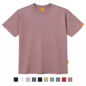 엘라모 무지 반팔 티셔츠 남녀공용 빅사이즈 S~4XL