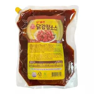 [오뚜기] 오쉐프 닭강정소스 2kg (스파우트팩)