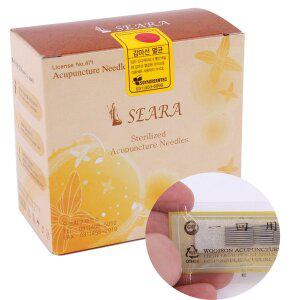 세라 수지침 1Box 2000개입 0.18x8mm 우전침구 멸균침