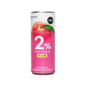 2% 이프로 부족할때 복숭아 240ml x 12캔/30캔/60캔 선택  과즙음료
