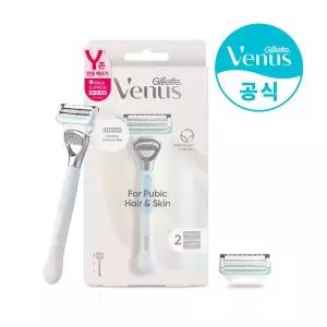 [질레트][P&G] 질레트 비너스 Y존 제모기 핸들 1입+면도날 2입