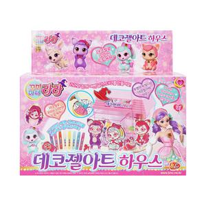 꼬미마녀라라 데코젤아트 하우스 글라스데코 미술 놀이 데코 DIY 만들기 장난감