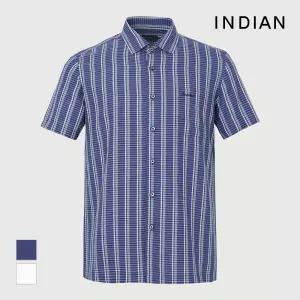 [INDIAN] 크레이프 체크셔츠_MITNS3M3231