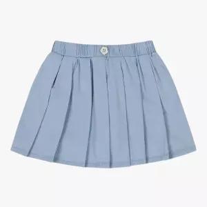 HC04 플리츠 데님 스커트 아동 키즈 초등 여아 여자아이 청 주름 치마 여름