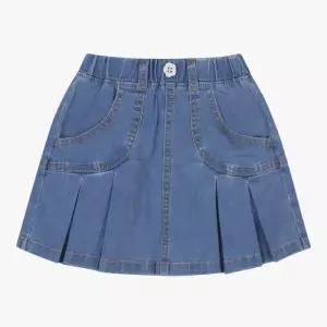 HC04 데님 주름 스커트 아동 키즈 초등 유아 봄 가을 간절기 여아 여자아이