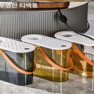 에어컨물통 에어컨 배수통 차수 실외기 물받이 회색