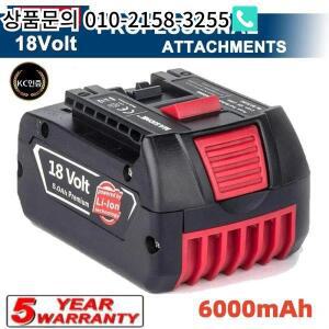 BOSCH 18V 호환 성능 6.0Ah 리튬 이온 GDS250-Li 배터리용 충전식