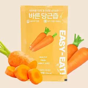 과채주스 NFC 저온착즙 제주 구좌 당근즙 100ml x 30포