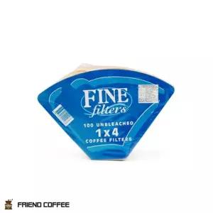 FINE 천연 펄프 드립 필터 5-6인용 100매 커피 여과지/거름망/거름/종이/핸드/원두/원형/필터지/무표백/