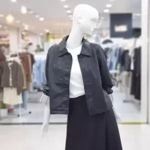abfz sh06 카라넥 버튼 가죽 점퍼 자켓  SLBNZ4L02J