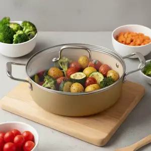 [Coobinox] 쿠비녹스 머쉬 모카 인덕션 전골냄비 22cm CO-13-05