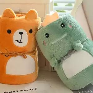 캐릭터 담요 어린이 극세사 망토 캐릭터 무릎 담요 융털