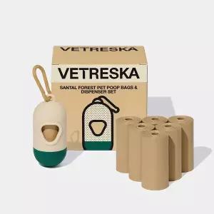 VETRESKA 상탈포레스트 강아지 향기나는 배변봉투 풉백 디스펜서 세트(상탈향)