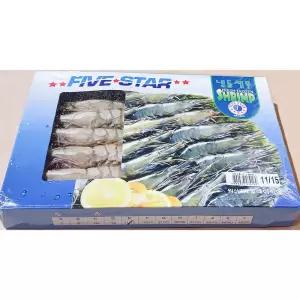 냉동 얼룩새우 15미 500g X10 블랙타이거 업소용 통