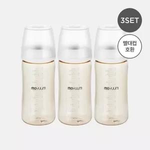 [모윰]3세대 NEW PPSU 노꼭지 올인원 베이직 젖병 270ml 트리플팩