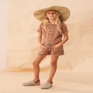 ZARA 자라 LIMITED EDITION 플라워 자수 니트 점프수트 - 테라코타 3284/607/701 146508