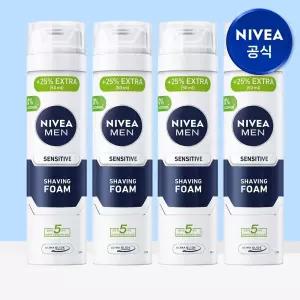 니베아 맨 센서티브 쉐이빙 폼 250ml 4개