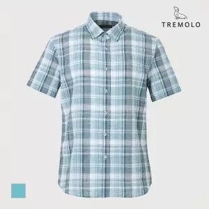 [TREMOLO] 체크패턴 반소매 남방_TRNNS3M3521