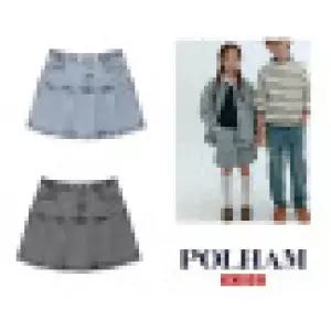 [롯데백화점]폴햄키즈 시그니쳐 여아데님스커트 PKG2RR2030
