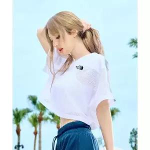 노스페이스 THE NORTH FACE NT7US35K 화이트라벨 여성 에어로넷 반팔 티 WHITE 391790