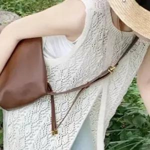 데일리 레이어드 아우터 여성 바캉스룩 꾸안꾸 쉬폰 얇은 롱조끼 트임 모던룩 시원한 비침