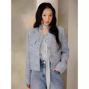 올리브데올리브 노카라 라운드 트위드 자켓 OW6SJ153 1082814