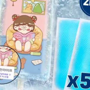 50세트 (1세트-2매입) 붙이는 아이스 쿨 쿨링 냉각 냉각시트