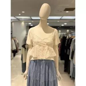 [파프리카](마산점)페미닌.레이스 뷔스티에 티셔츠/LL2AA501