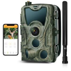 HC-801pro 야외 사냥 카메라, 4K 화질 4G 지원, 앱 온라인 비디오 야생 동물 관찰 카메라