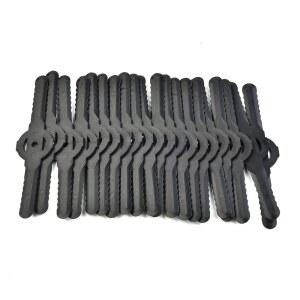 예초기날 20PCS 무선 잔디 트리머 블레이드 교체 플라스틱 블레이드 139mm 정원 잔디 깎는 기계 커팅 헤드 블레이드