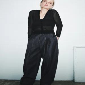 239529 ZARA 자라 시스루 니트 재킷 - 블랙 3920/733/800