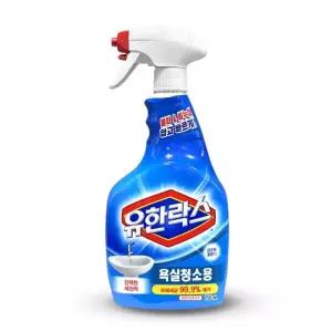 유한락스 욕실세정 스프레이 750ml 물때제거 화장실청소 살균 탈취
