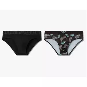 매장정품 EMPORIO ARMANI UNDERWEAR 엠포리오 아르마니 언더웨어 남성 자카드 밴딩 솔리드 브리프3D 이글