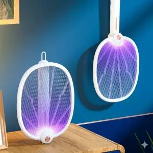 5W UV LED 폴딩 전기 모기채 전자 퇴치기 해충 벌레 퇴치용품 가정 업소 실내 실외 차박 낚시 충전식 C타입