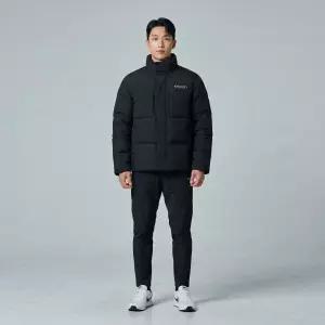 남성 레스터G 하이넥 구스다운 숏패딩 블랙 DMDJ63056 DMDJ63056BKS