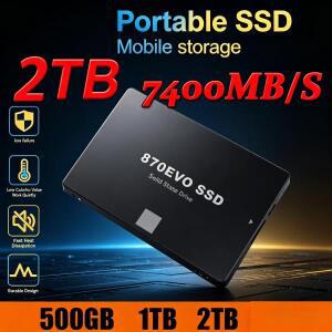 고속 870 EVO SSD 1TB 2TB 4TB SATA3 2.5인치 내장형 솔리드 스테이트 디스크 데스크탑 마이크로컴퓨터 노