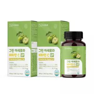 더건강드림 그린아세로라C 천연 비타민C 그린아세로라추출물99% 120정 2박스