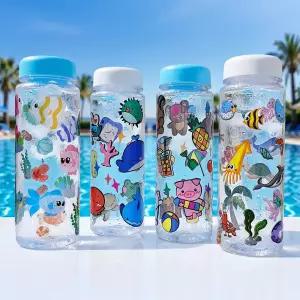 여름 만들기 바다 스티커 꾸미기 보틀 DIY 키트 500ml 물병