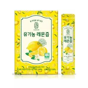 물한방울 넣지않은 자연비책 유기농 레몬즙 25g x 15포, 4박스