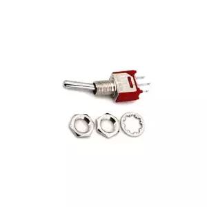 SH TS-4 시리즈 3 핀 SPDT on-on 2-Gears (고정) 서브 미니어처 5mm 패널 마운트 토글 스위치 1.5A/250VAC