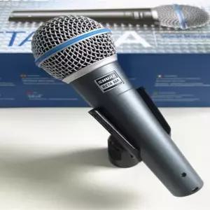 음향가전 마이크 Shure Beta 58A 다이나믹 유선 보컬 전문 무대 노래방 스튜디오 컴퓨터 게임 공연자에게