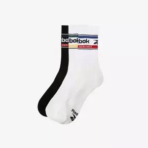 리복 그래픽 크루 삭스 3PACK - 화이트/화이트/블랙 RESS-6EY01-MU