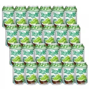 해태 코코팜 포도 340ml 24입캔음료수 자판기음료 자판기캔음료 과일쥬스 캔
