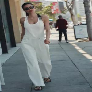 ZARA TRF 스트랩 데님 점프수트 - 스크래치 화이트 8727/082/251