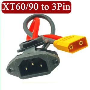 XT60/XT90 - 3핀 C14 남성 여성용 신에너지 전기 자전거 케이블 소켓 배터리 자동차 와이어 커넥터