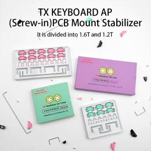 TX 키보드 AP 1.6 PCB 스크류 인 스테빌라이저 마운트 밸런싱 스틸 와이어 2u 기계식