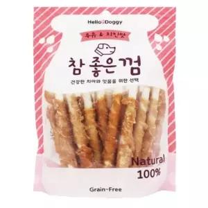 참좋은껌 우유치킨 스틱껌 24P/견간식,애견껌